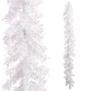 Raz 6' White Tinsel Christmas Garland G4402267