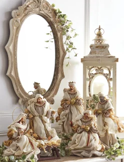 Raz 15.25" Winter White Holy Family Christmas Nativity Scene 4010660