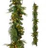 Raz 6.5' X 14" Pre-Lit Blue Ridge Mountain Pine Real Feel Christmas Garland G4409589