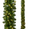 Raz 9' X 12" Pre-Lit Oregon Fir Christmas Garland G4409581