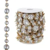 Raz 10 Yd Gold And Jewel Crystal Christmas Garland G4202292