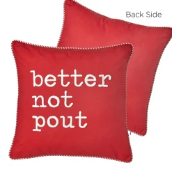 Raz Better Not Pout Or Santa Stops Here Christmas Pillow