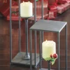 Raz Black Box Frame Square Candle Holder Christmas Decoration