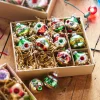 Raz Box Of 12 3.25" Vintage Glass Christmas Ornament Set 4320850