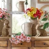 Raz Brown Basketweave Wicker Set Of 2 Rabbits Easter Decoration 4411069