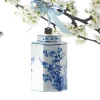 Raz Eric Cortina 3.5" Blue Delft Ginger Jar Glass Christmas Ornament 3953036