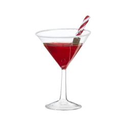 Raz Eric Cortina 5.75" Christmas Cocktail Glass Ornament 3953029