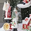 Raz Eric Cortina 6.5" Elegant Snowflake Santa With Reflector Glass Christmas Ornament 4253162