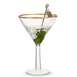 Raz Eric Cortina 4.75" Elegant Martini Glass Christmas Ornament 4353120