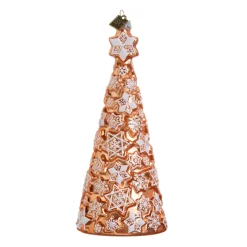 Raz Eric Cortina 7.25 Gingerbread Tree Glass Christmas Ornament 4453129