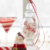 Raz Eric Cortina 8.25" Large Peppermint Candy Jar Glass Christmas 4453127