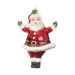 Raz Eric Cortina 4.75" Or 7.5" Large Retro Santa Glass Christmas Ornament
