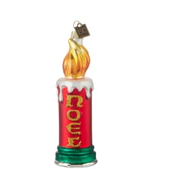 Raz Eric Cortina 5.5" Or 8" Noel Blow Mold Candle Glass Christmas Ornament