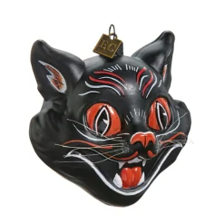 Raz Eric Cortina 4" Scaredy Cat Glass Halloween Ornament 4453112