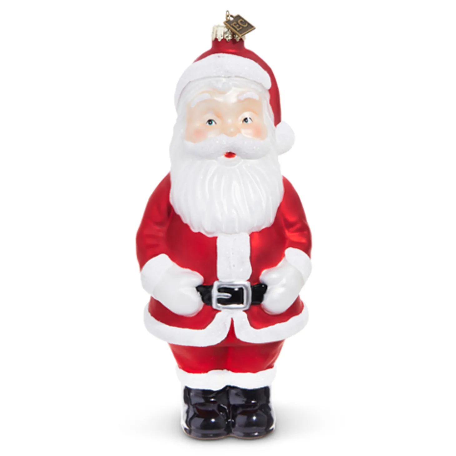 Raz Eric Cortina Large 8" Santa Blow Mold Glass Christmas Ornament 4353170