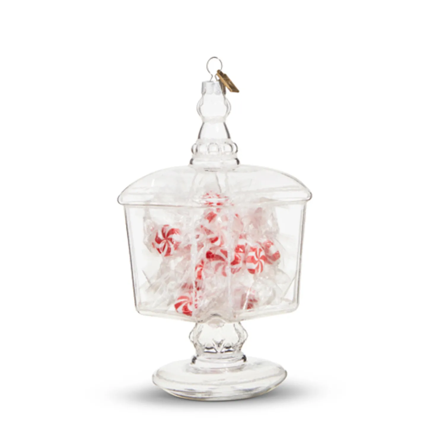 Raz Eric Cortina Small Or Large Christmas Candy Jar Glass Ornament