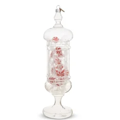 Raz Eric Cortina Small Or Large Christmas Candy Jar Glass Ornament