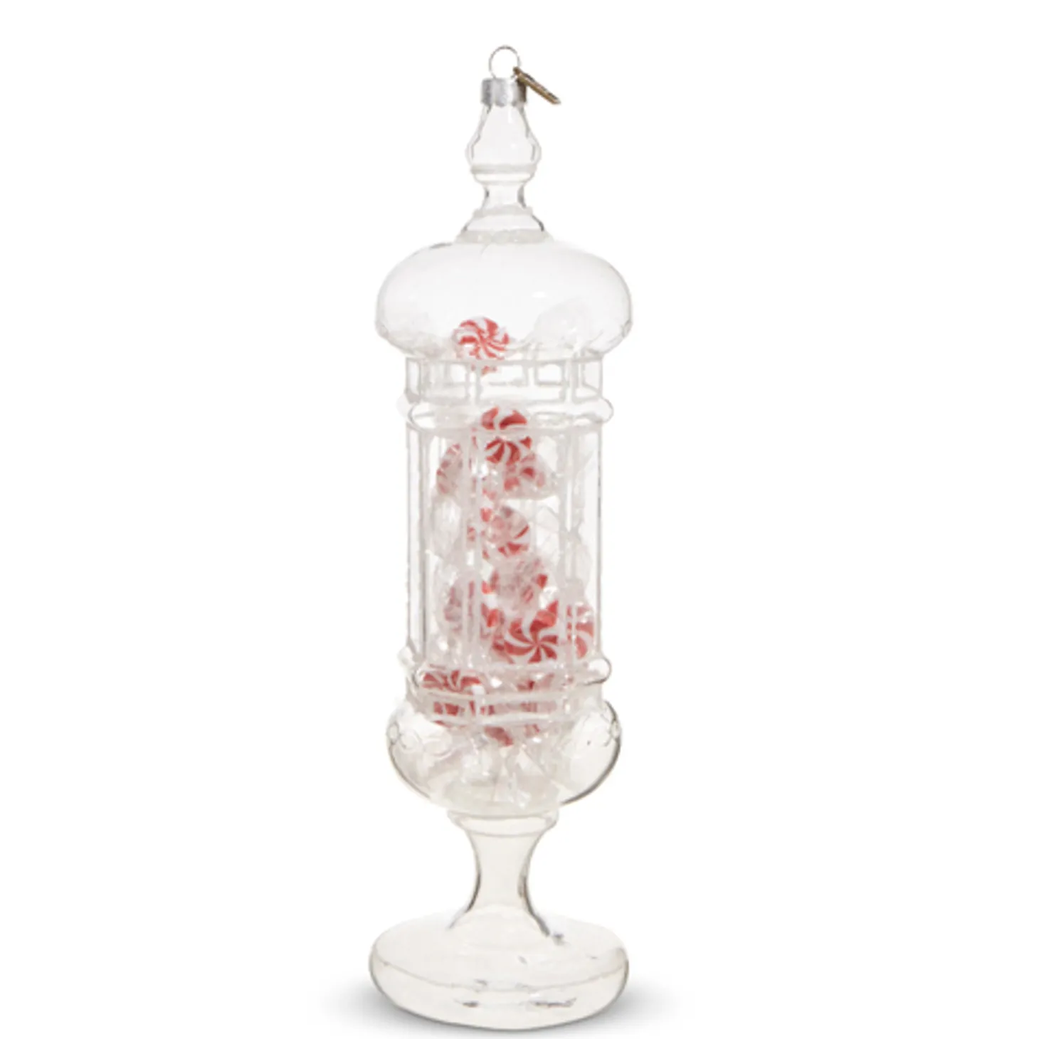 Raz Eric Cortina Small Or Large Christmas Candy Jar Glass Ornament