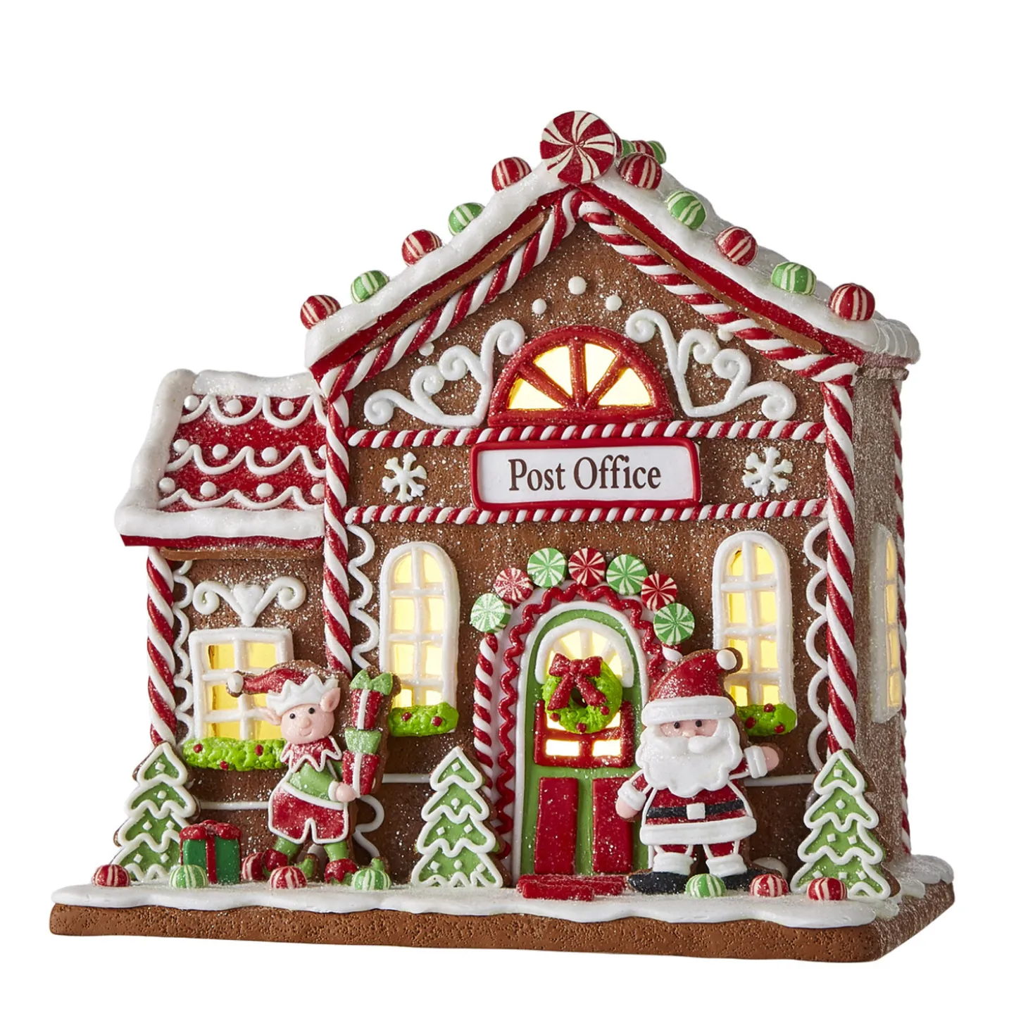 Raz Gingerbread LED Lighted Town Building Christmas Decoration