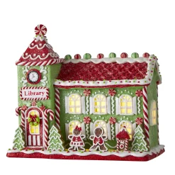 Raz Gingerbread LED Lighted Town Building Christmas Decoration