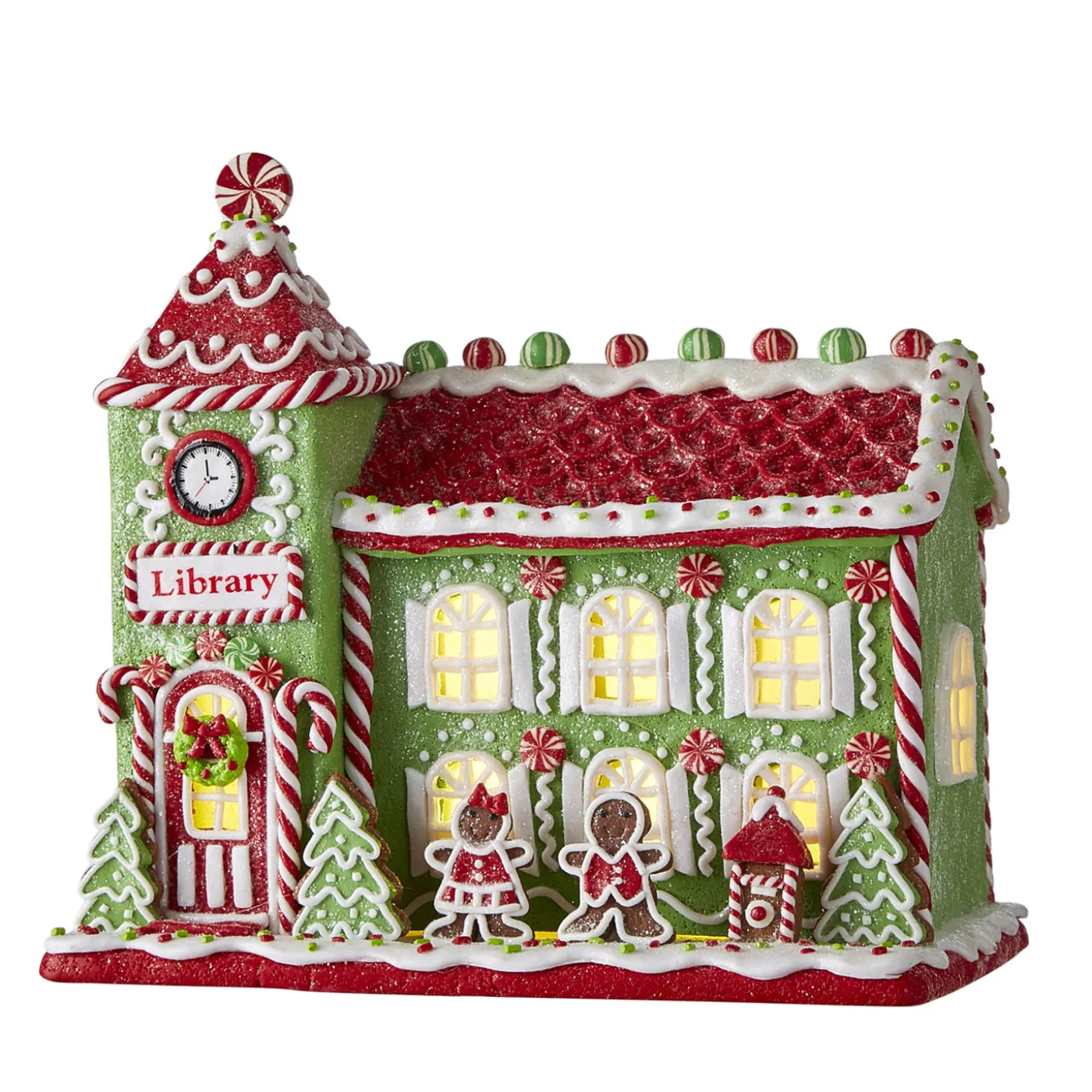 Raz Gingerbread LED Lighted Town Building Christmas Decoration