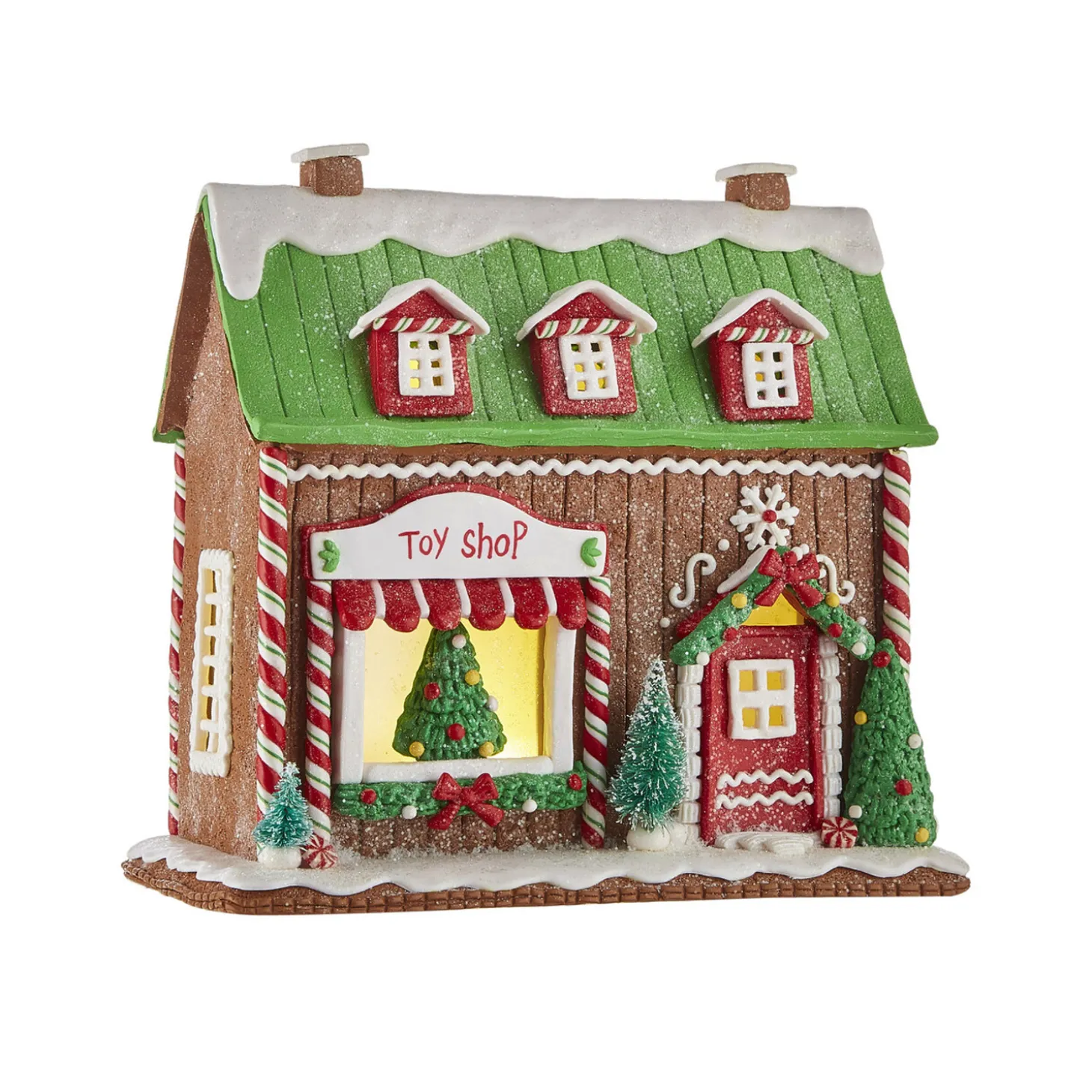 Raz Gingerbread LED Lighted Town Building Christmas Decoration