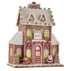 Raz Gingerbread LED Lighted Town Building Christmas Decoration