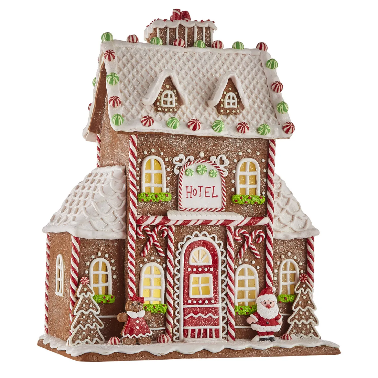 Raz Gingerbread LED Lighted Town Building Christmas Decoration