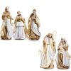 Raz Gold And Ivory Holy Family And Wisemen Nativity Set