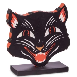 Raz Jack O Lantern, Scaredy Cat, Or Owl Block Cut Out Standing Halloween Sign