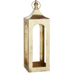 Raz Large 21" Or 29" Gold Lantern Christmas Decoration