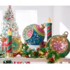 Raz Large Retro Reflector Ornament Lighted Christmas Decoration