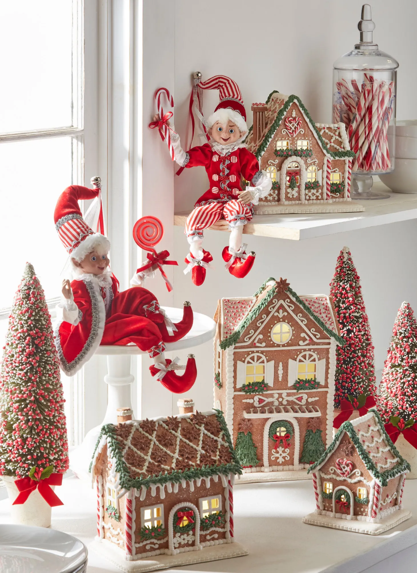 Raz LED Lighted Holiday Spice Gingerbread House Christmas House Figure