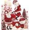 Raz Metal Candy Cane Santa Christmas Figure Decoration