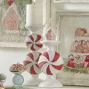 Raz Peppermint Candy Christmas Candle Holder 4111132