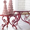 Raz Red Iron Riser Christmas Home Decoration Set Of 2 3928899