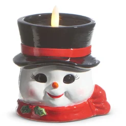 Raz Santa Or Snowman Battery Operated Candle Christmas Decoration