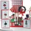 Raz Set Of 4 6" Holiday Shopper Block Christmas Signs 4016290