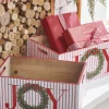 Raz Set Of 2 17.75" Joy Crates Christmas Decorations 4212313