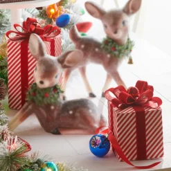 Raz Set Of 2 Striped Package Christmas Ornament Or Decoration 4202415