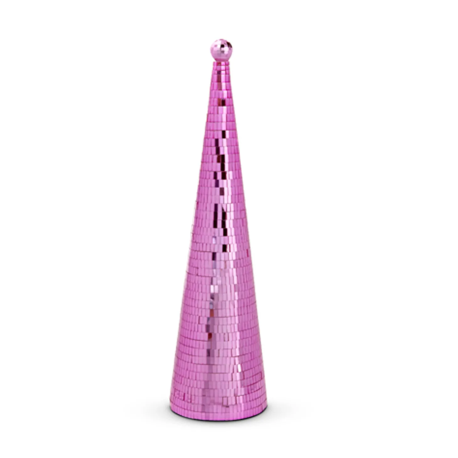 Raz Silver Or Pink Disco Ball Cone Christmas Tree