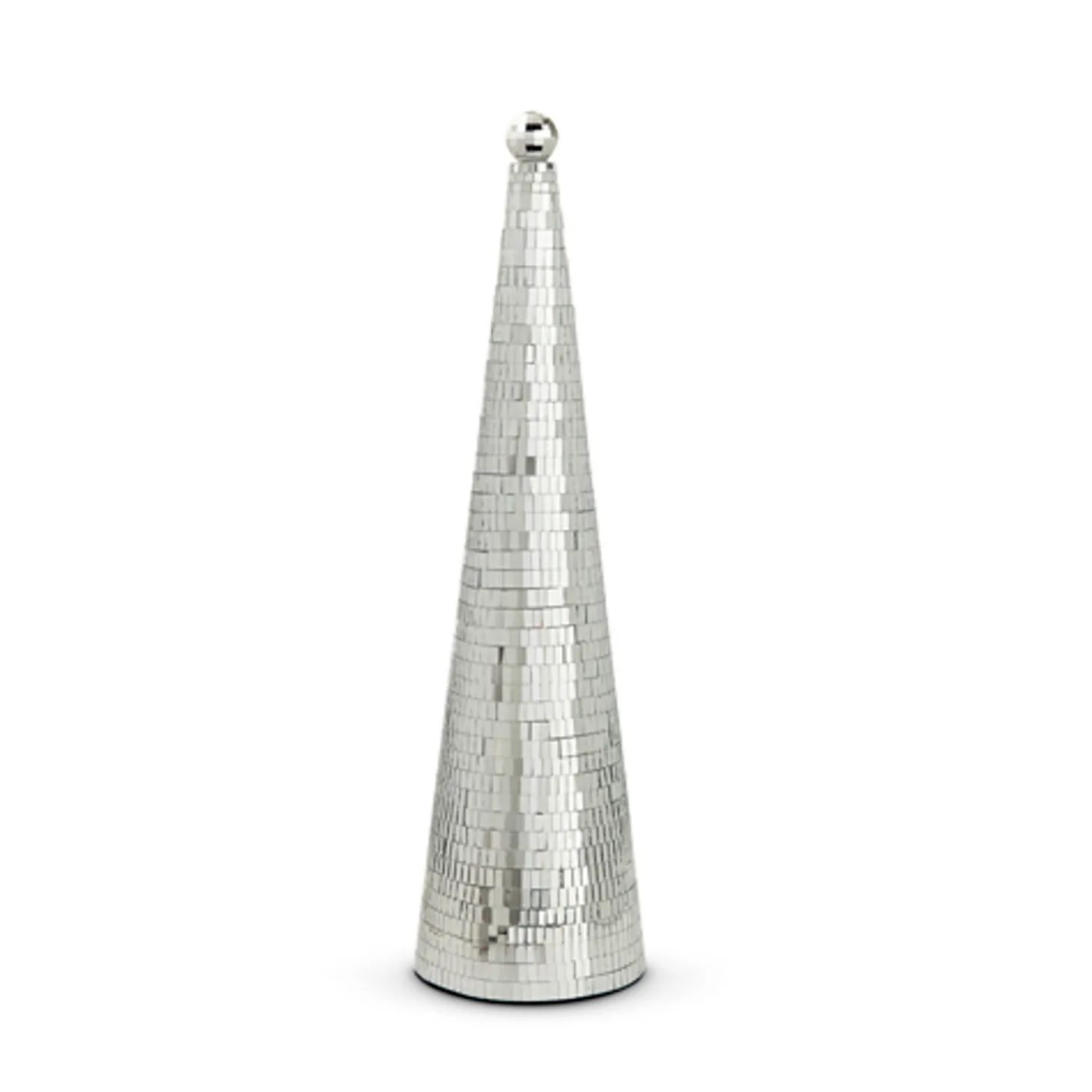 Raz Silver Or Pink Disco Ball Cone Christmas Tree