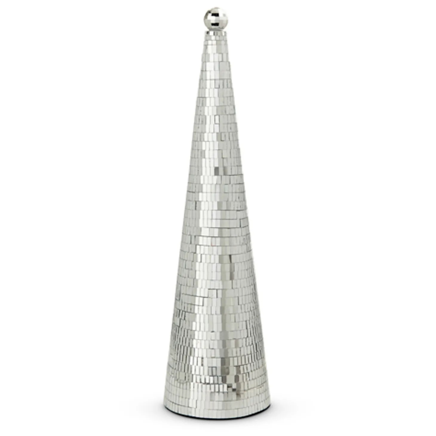 Raz Silver Or Pink Disco Ball Cone Christmas Tree