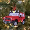 Red Jeep Personalized Christmas Ornament OR1763