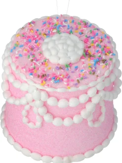 Regency 5" Blue Or Pink Pastel Candy Decorated Cake Christmas Ornament MTX68911