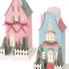 Regency 10.5" LED Lighted Battery Operated Pink Or Blue Manor Christmas House MTX73879