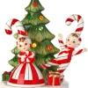 Regency 6.5" LED Lighted Battery Operated Candy Cane Kids With Tree Christmas Decoration MTX74307