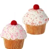 Regency 5" Pink Or Red Sprinkles Sweets Cupcake Christmas Ornament MTX73463
