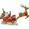 Regency 16" Santa With Flying Reindeer Christmas Decoration MTX71077