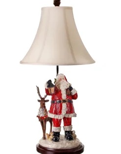 Regency 29" Santa With Forest Friends Christmas Lamp MTX60846